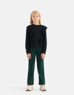 Kabel Ruffle Top Zwart