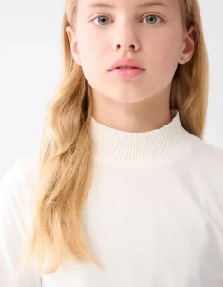 Katoenen Top Gebroken Wit