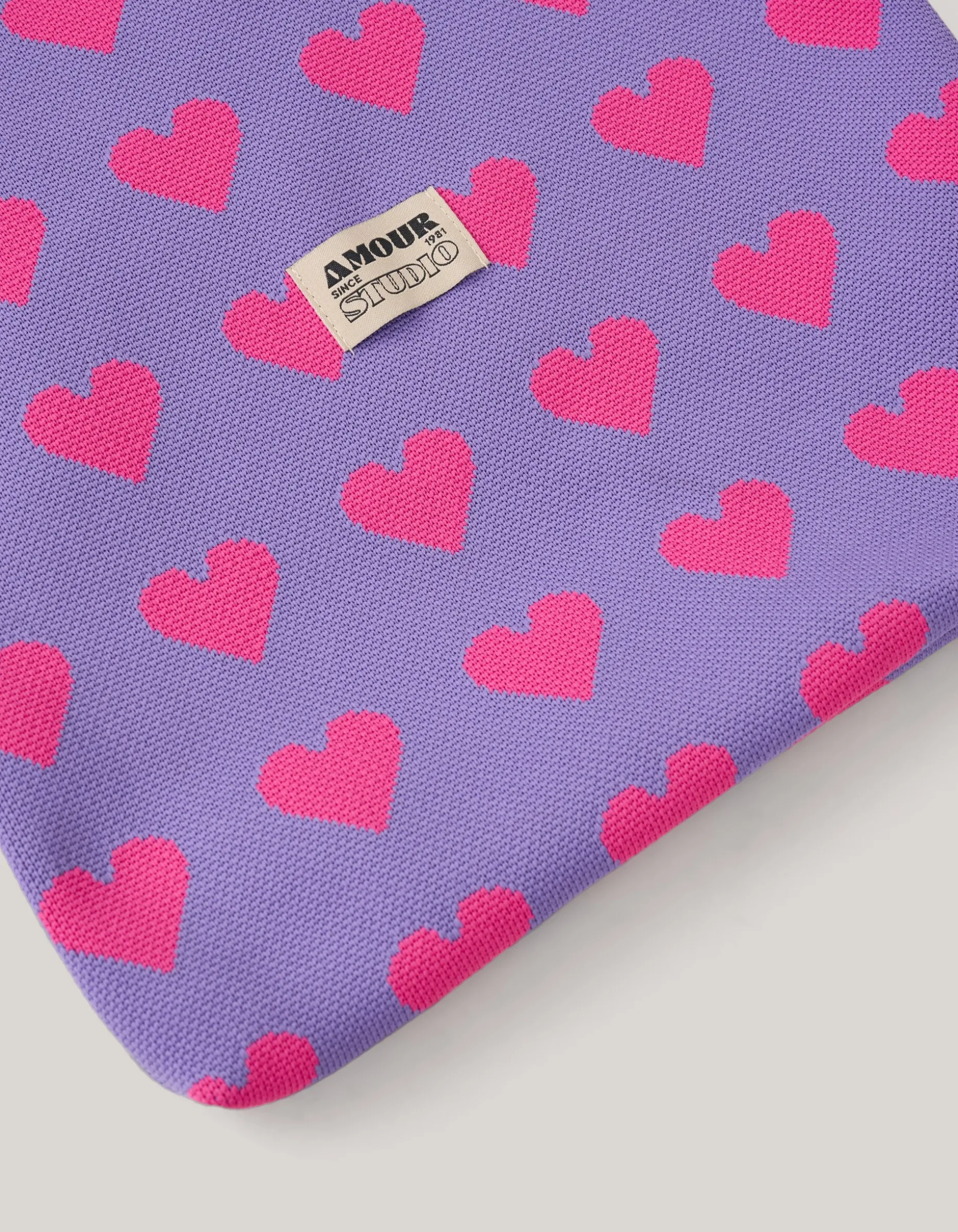 Knitted Tas Paars/Roze