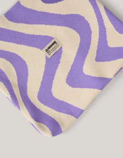 Knitted Tas Paars/Wit