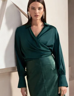 Knot Blouse Groen By Mieke