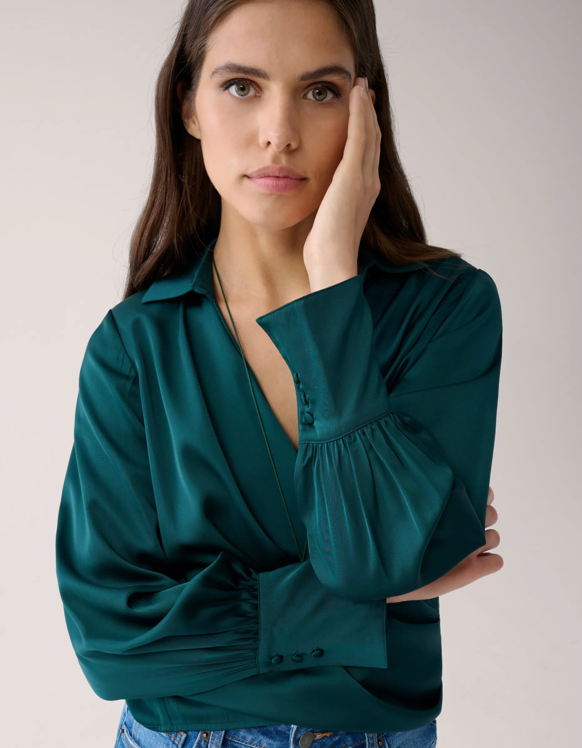 Knot Blouse Groen By Mieke