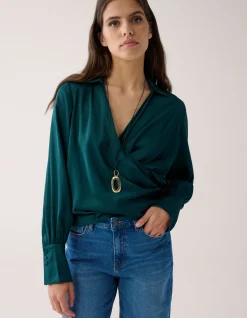 Knot Blouse Groen By Mieke