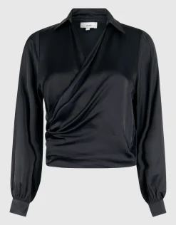 Knot Blouse Zwart