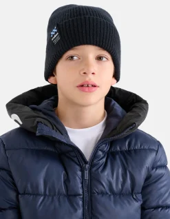 Label Beanie Zwart
