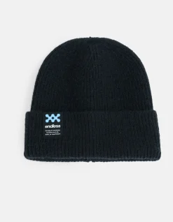 Label Beanie Zwart