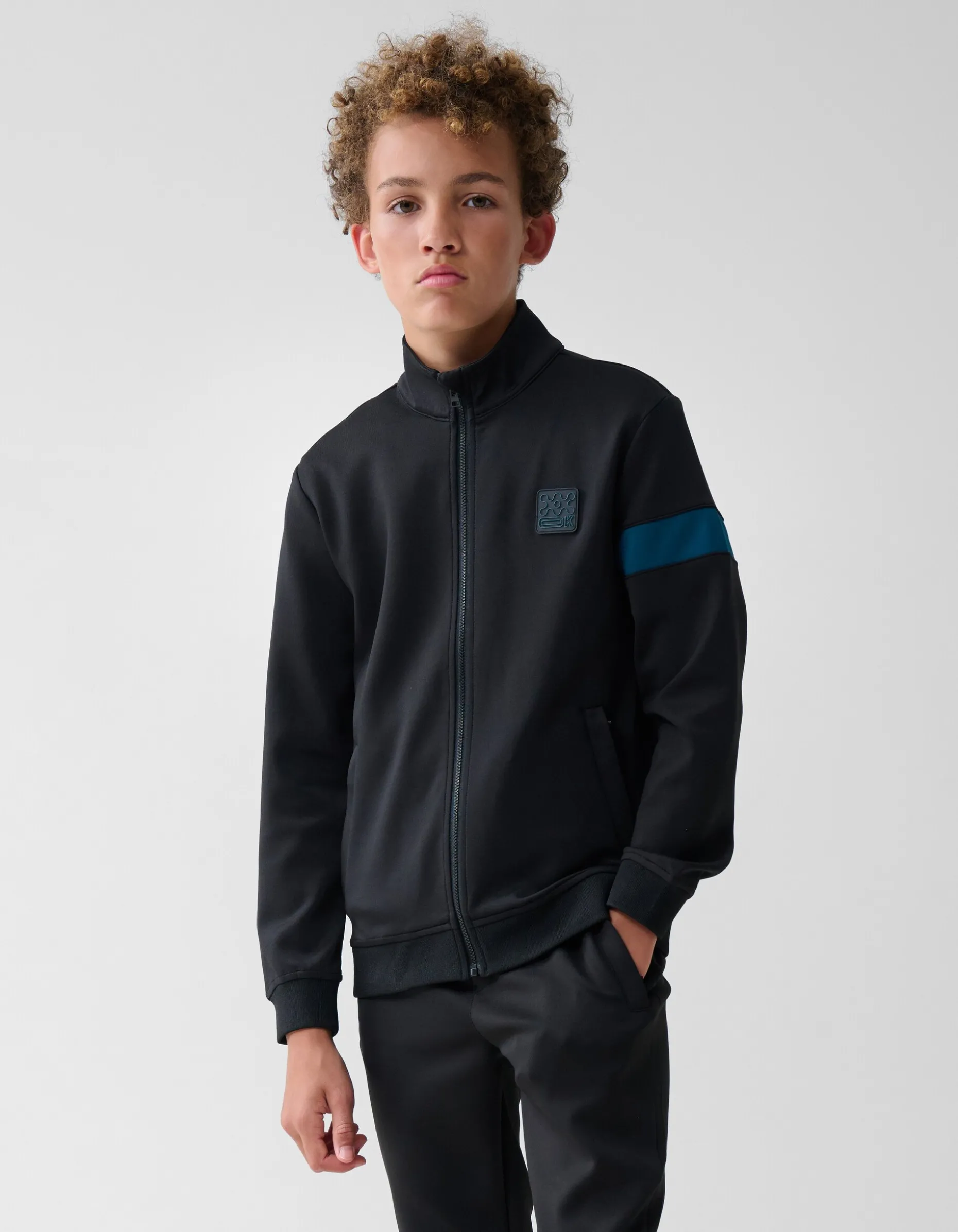 Label Cardigan Zwart