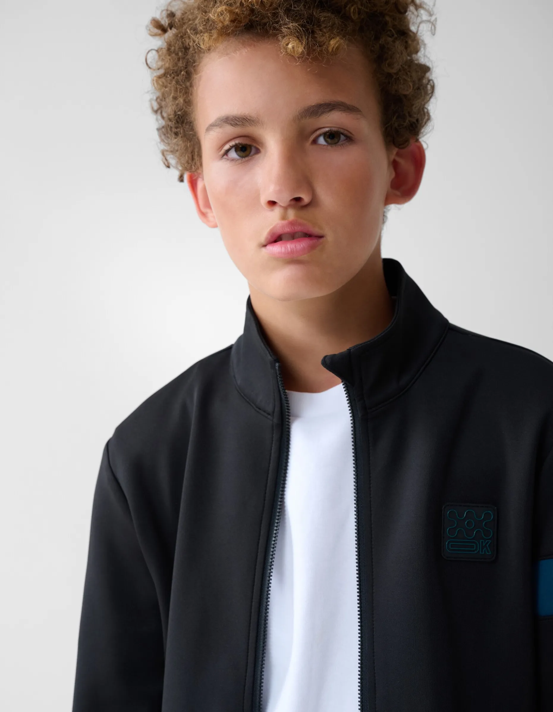 Label Cardigan Zwart