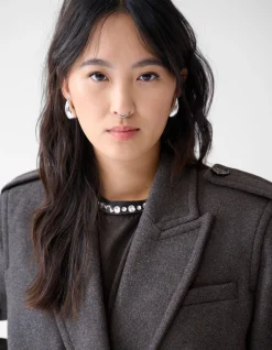 Lange Trenchcoat Donkergrijs By Fred