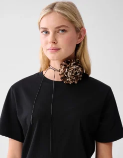 Leopard Corsage Ketting Bruin