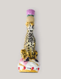 Leopard Kandelaar Roze By Fred