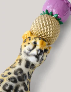 Leopard Kandelaar Roze By Fred