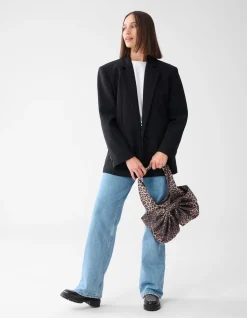 Leopard Strik Tas bruin