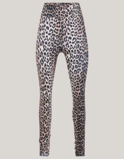 Leopard Travel Legging Bruin