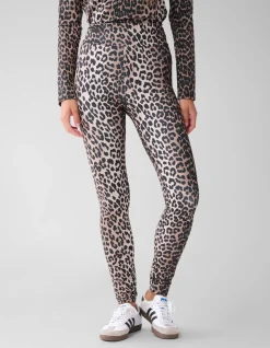 Leopard Travel Legging Bruin