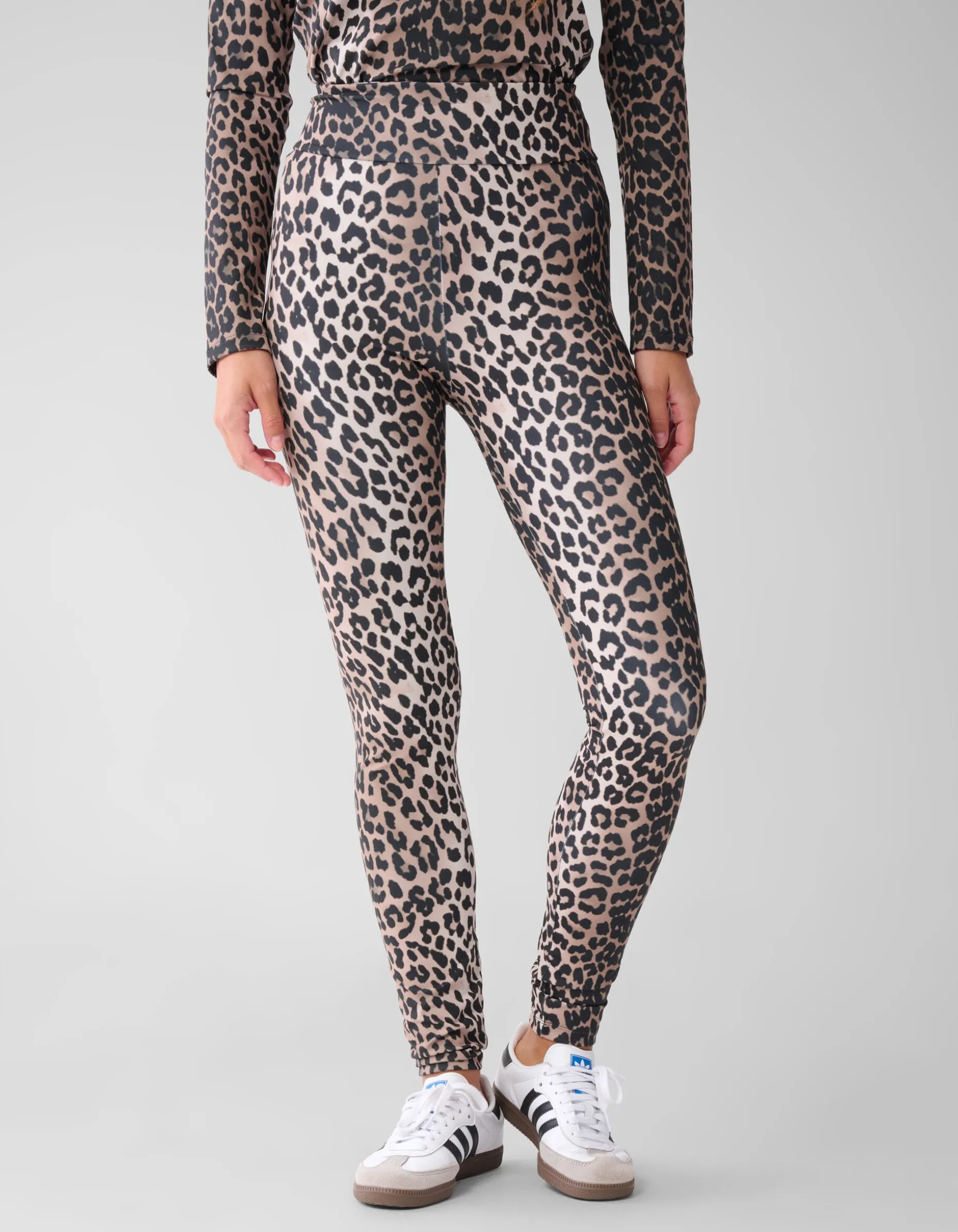 Leopard Travel Legging Bruin