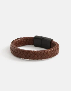 Leren Armband Donkerbruin