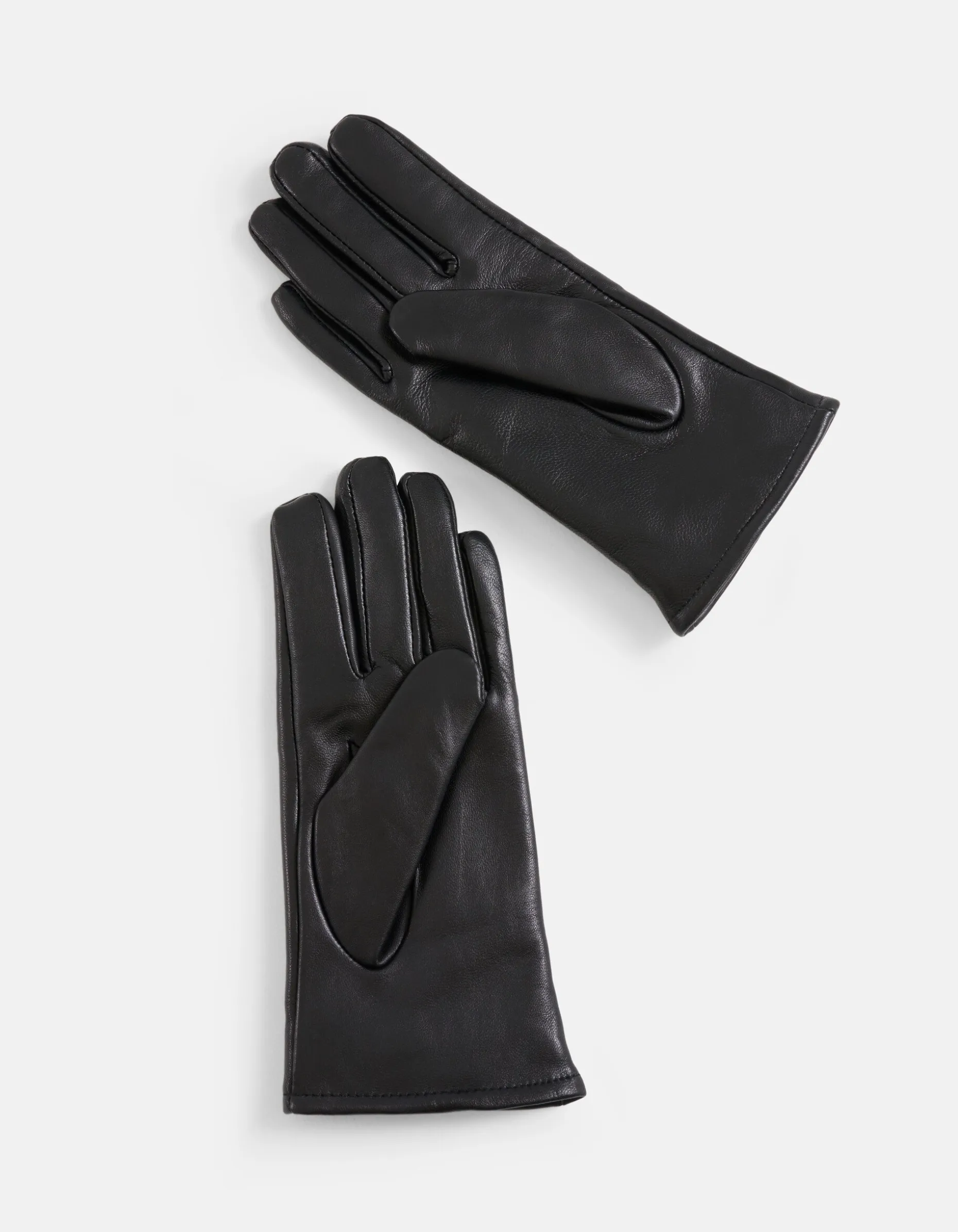 Leren Chain Handschoenen Zwart