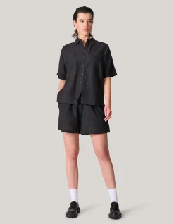 Linnen Blouse Zwart