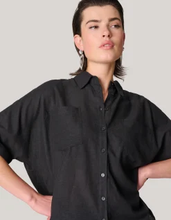 Linnen Blouse Zwart