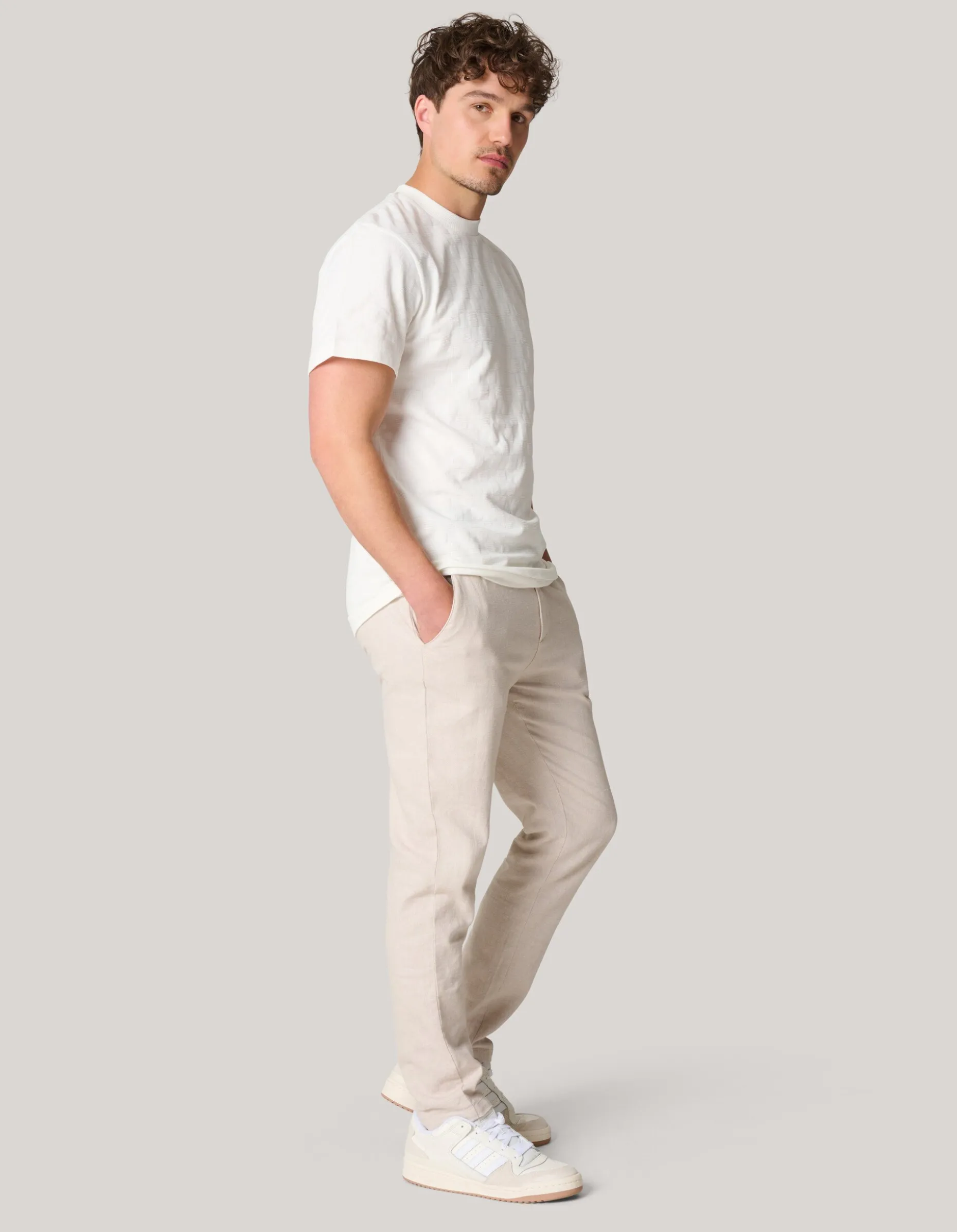 Linnen Broek Beige