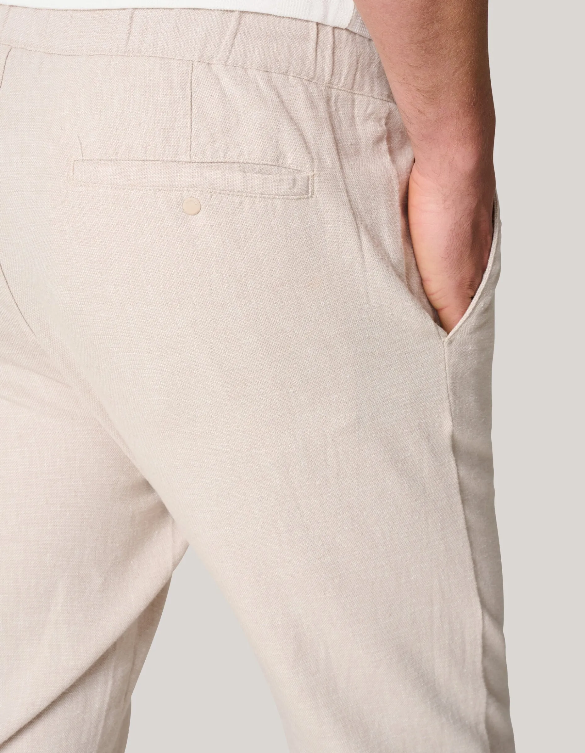 Linnen Broek Beige