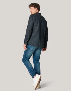 Linnen Overhemd Zwart