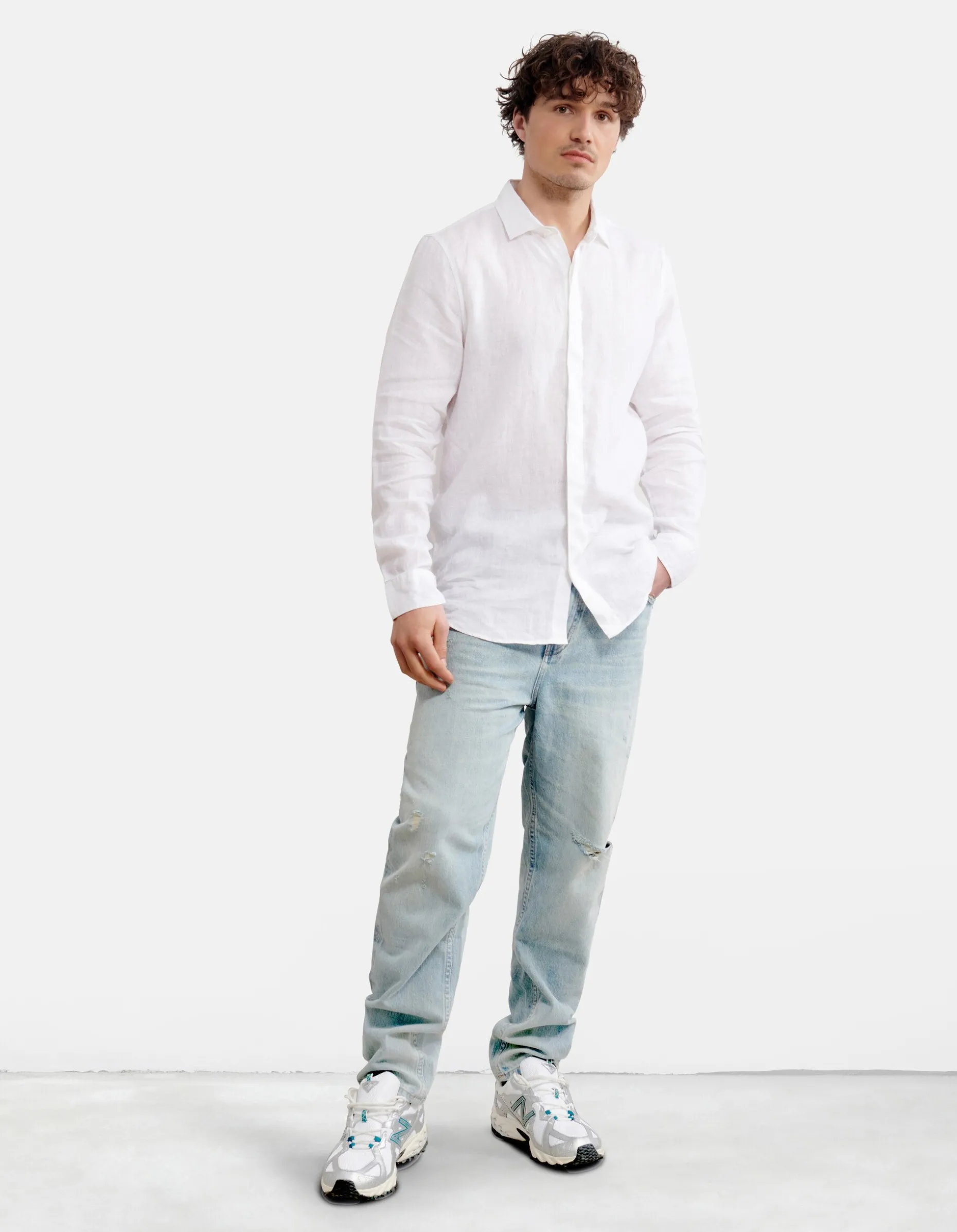 Loose Fit Jeans Bleached L30 By Fred