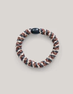 Lurex Haarelastiek Donkerbruin