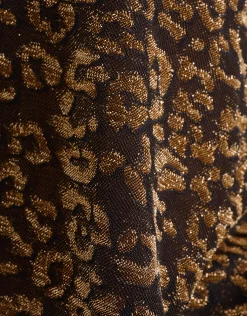 Lurex Longsleeve Top Goud