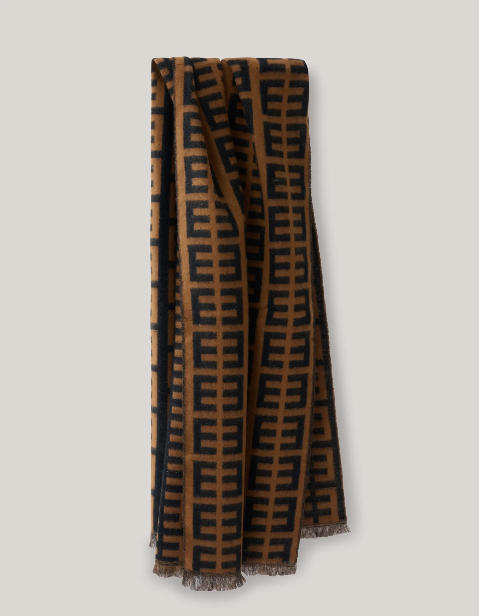 Lurex Sjaal Lichtbruin