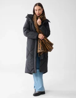 Lurex Sjaal Lichtbruin