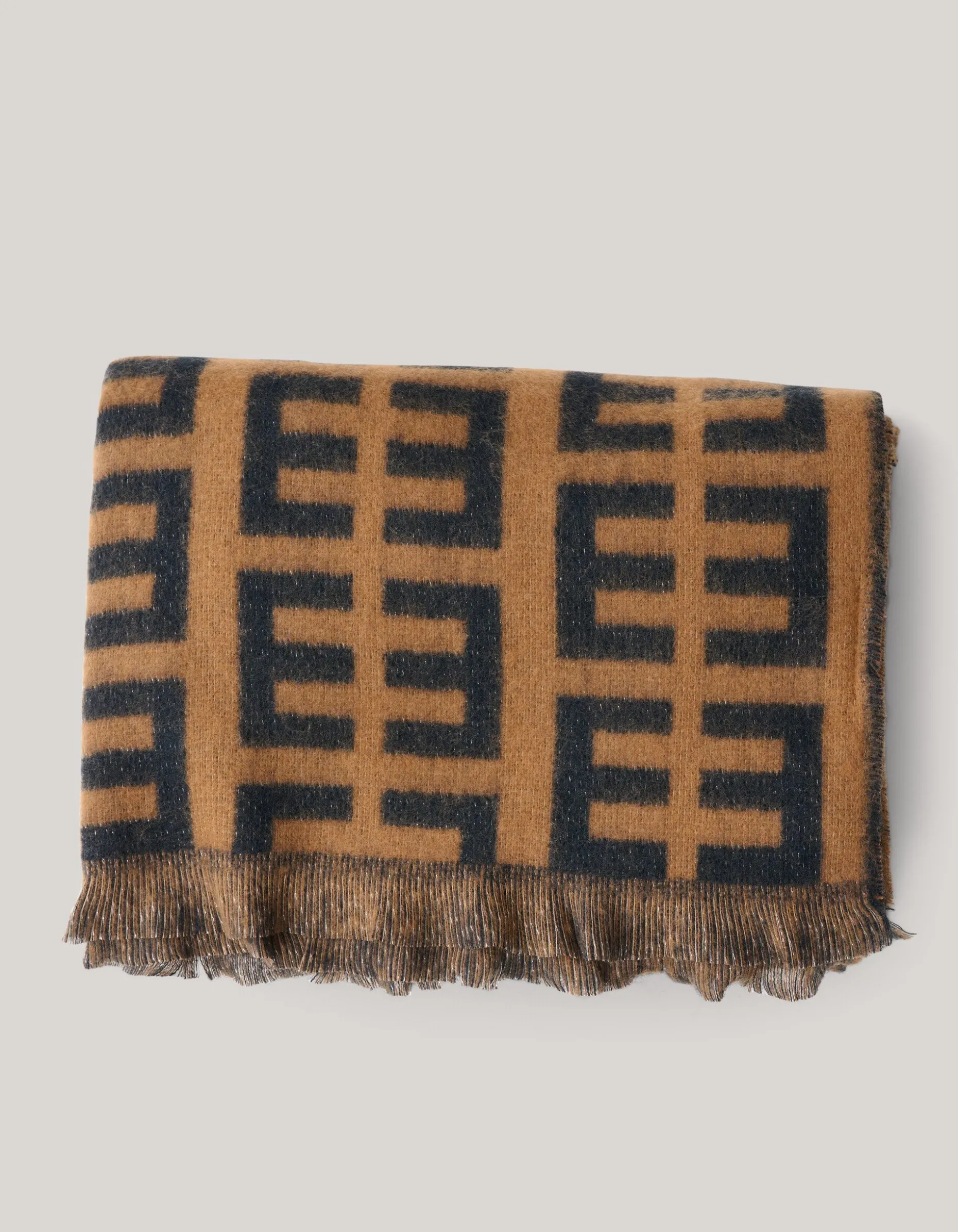 Lurex Sjaal Lichtbruin