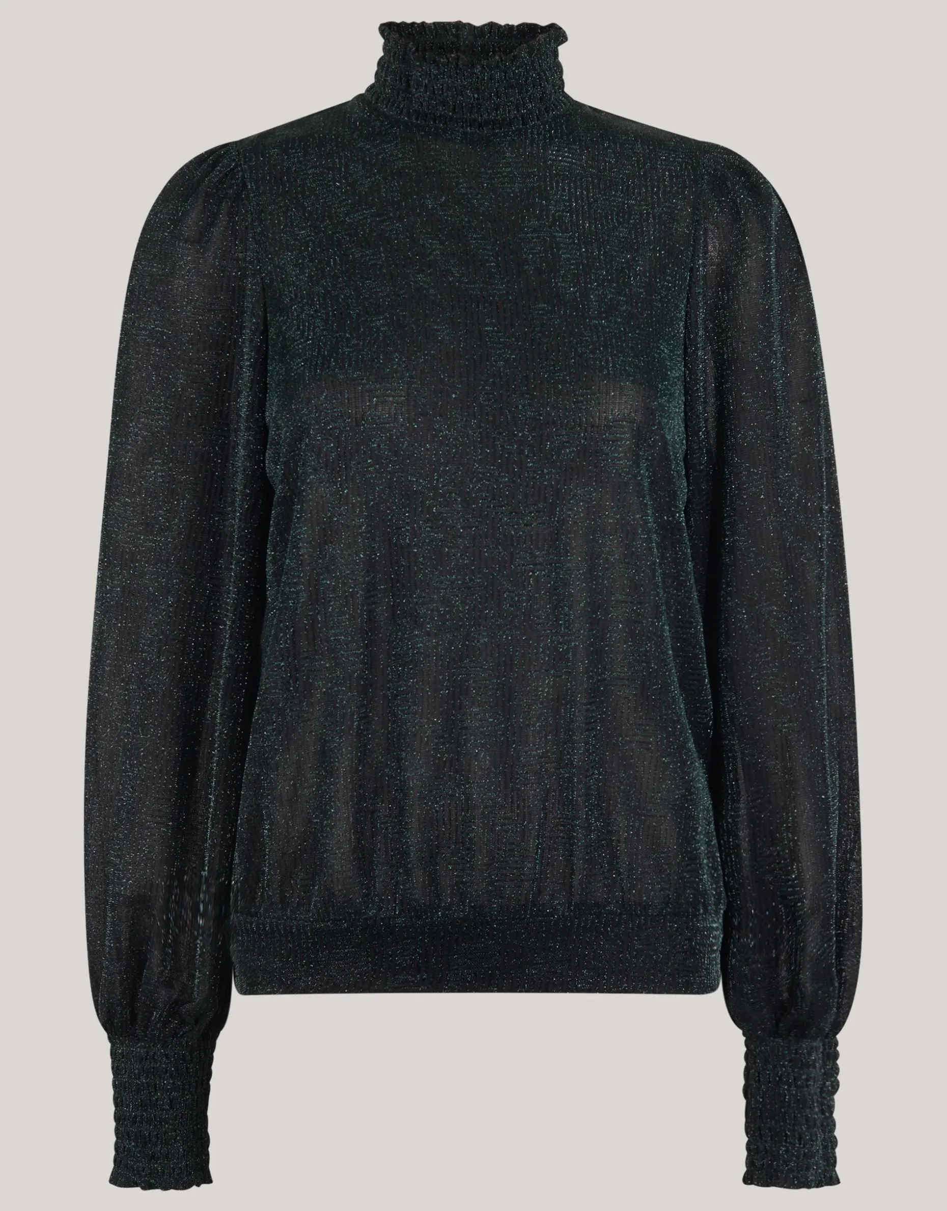 Lurex Top Donkergroen