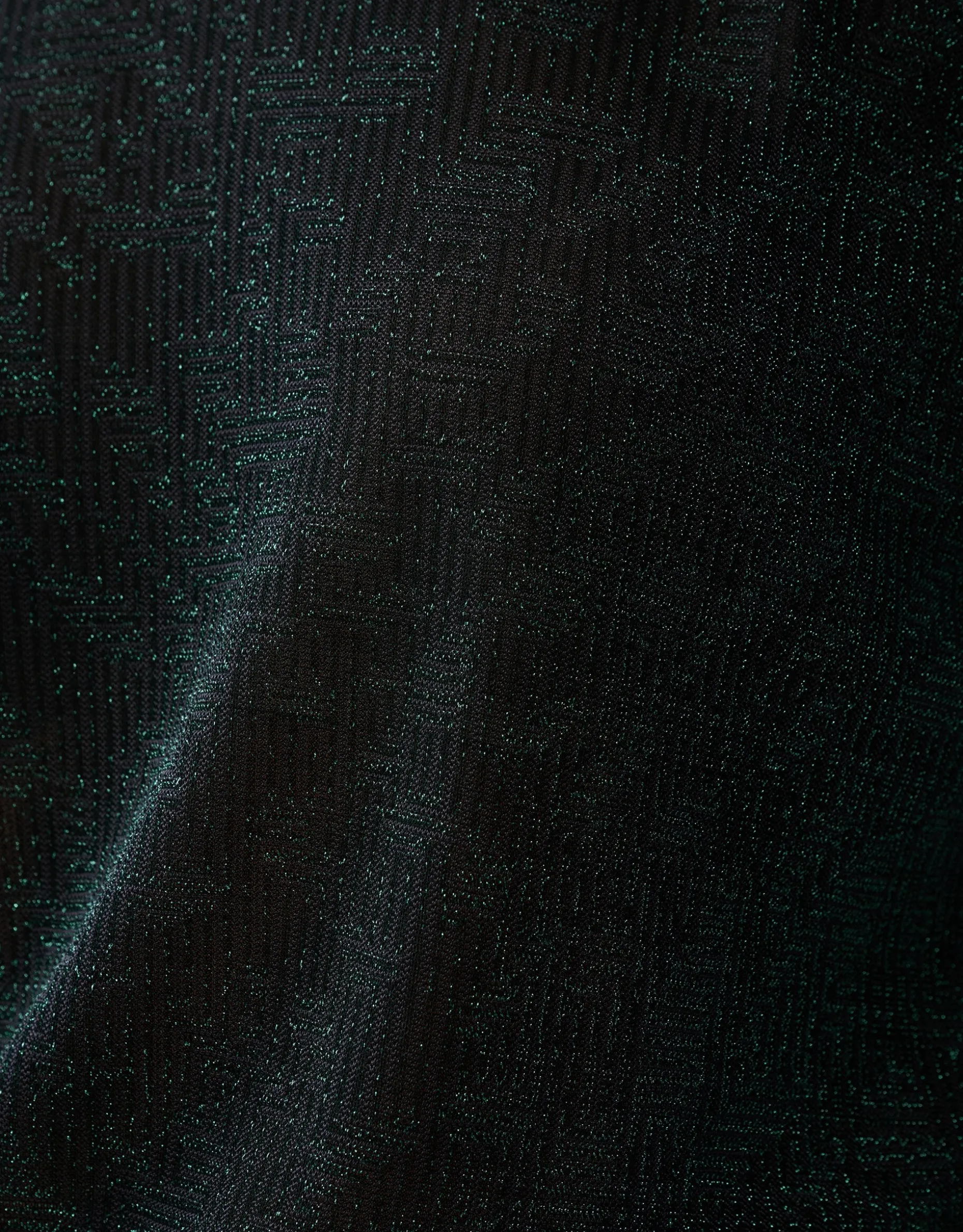 Lurex Top Donkergroen