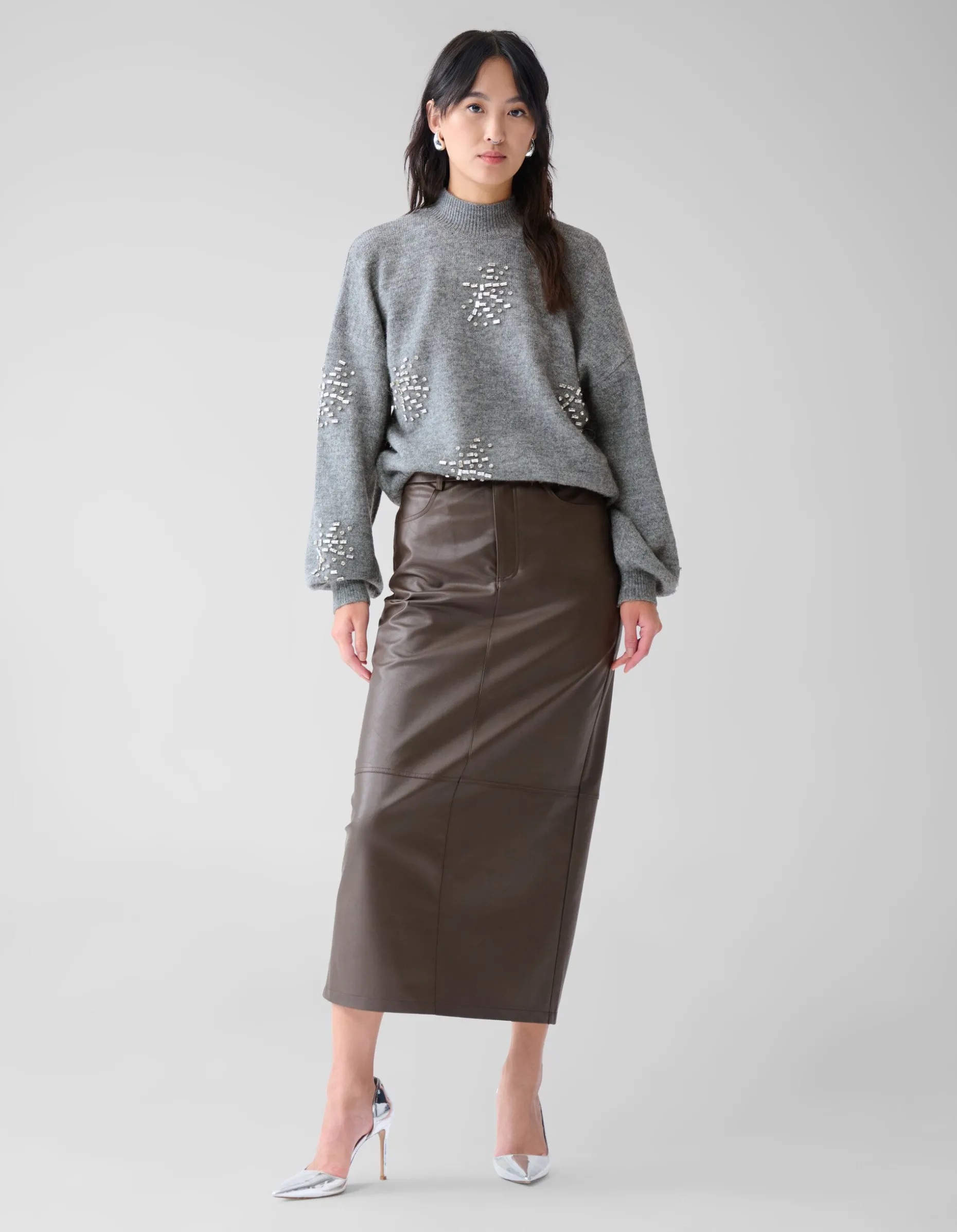 Maxi Rok Bruin By Fred