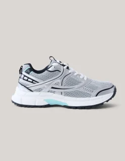 Mesh Sneakers Zilver