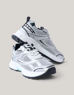 Mesh Sneakers Zilver