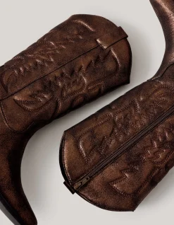 Metallic Cowboylaarzen Bruin