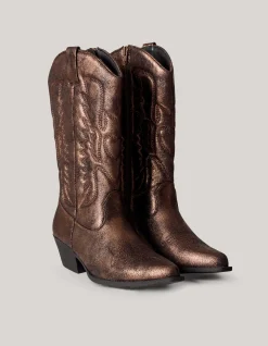 Metallic Cowboylaarzen Bruin