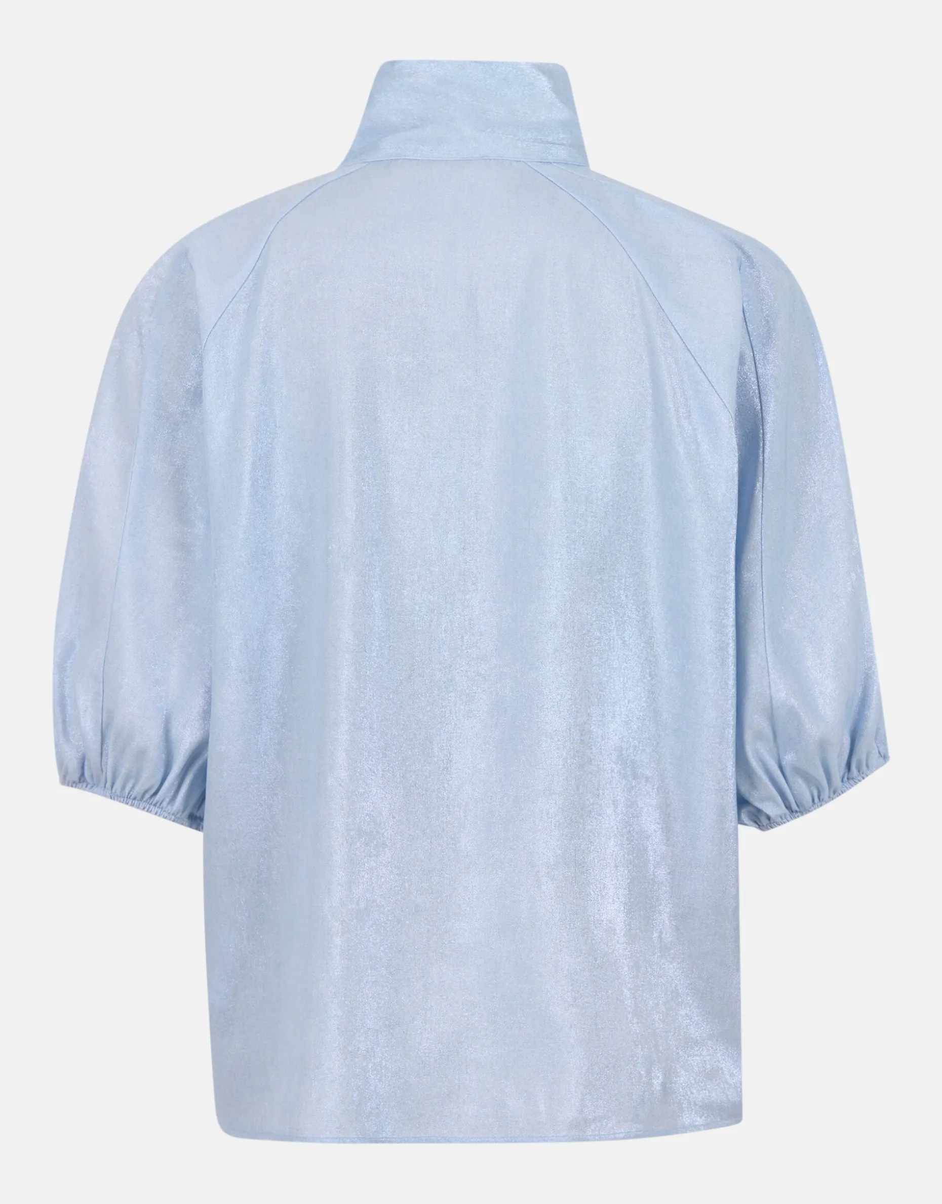 Metallic Denim Blouse Lichtblauw