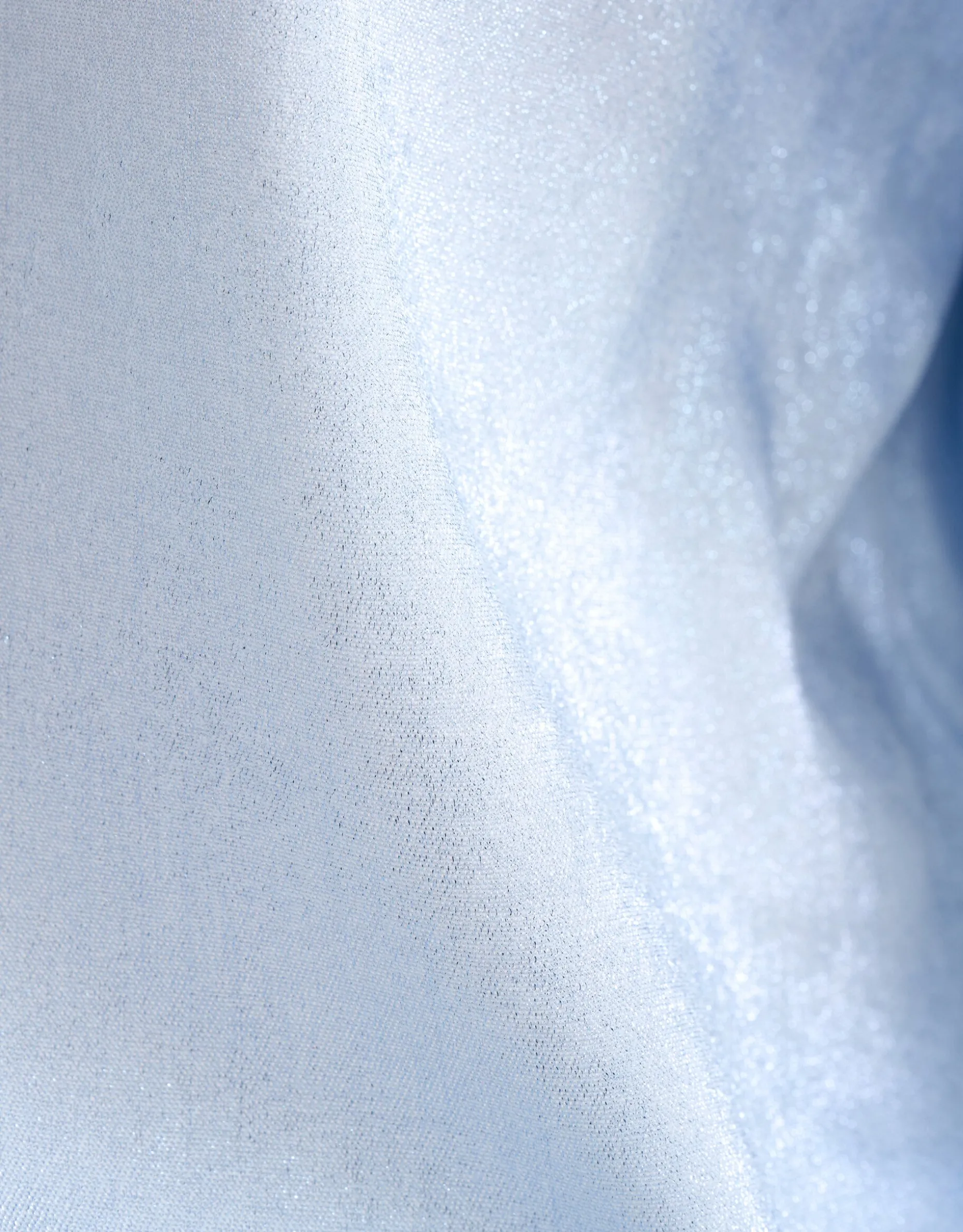 Metallic Denim Blouse Lichtblauw