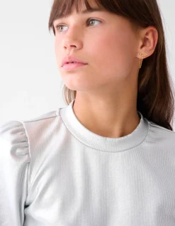 Metallic Longsleeve Zilver