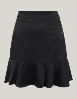 Metallic Mini Rok Zwart