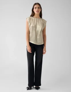 Metallic Top Goud