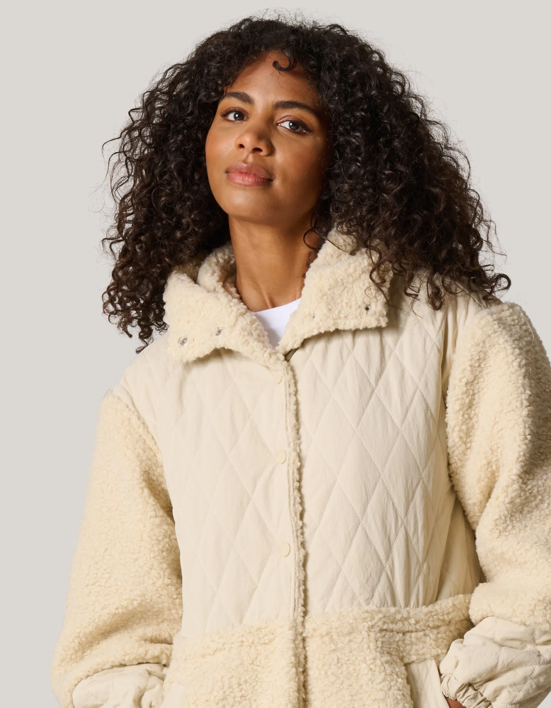 Mix Jas Gebroken Wit