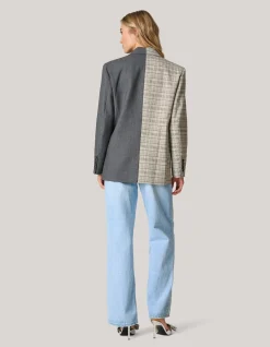 Mixed Blazer Grijs