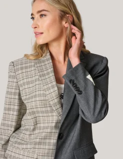 Mixed Blazer Grijs