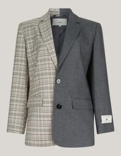 Mixed Blazer Grijs
