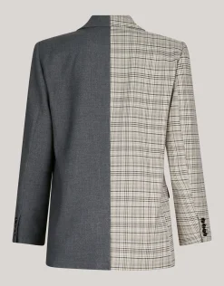Mixed Blazer Grijs